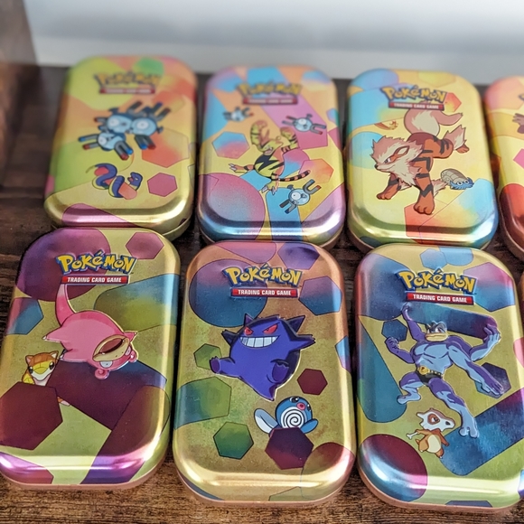 *NO PACKS* Pokemon 151 Mini Tins Set - Tin, Coin, Art Card and Display Box - Picture 12 of 15